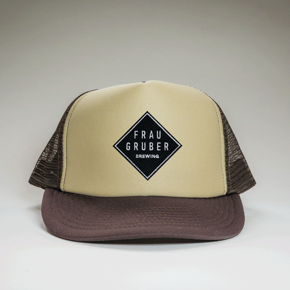 Trucker Cap Braun mit FrauGruber Logo