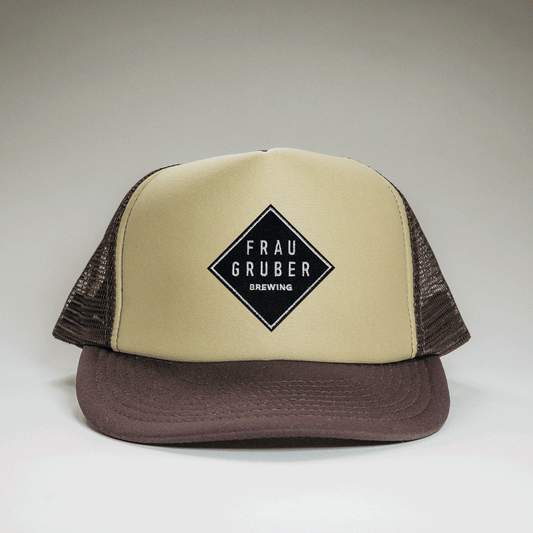 Trucker Cap Brown with FrauGruber Logo